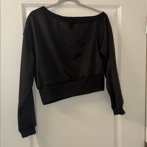 Elegant Black Off-Shoulder Women's Top